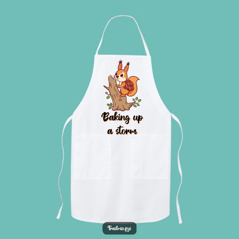 Funny Squirrel Backpack Apron - Hilarious Kitchen Climber Gift