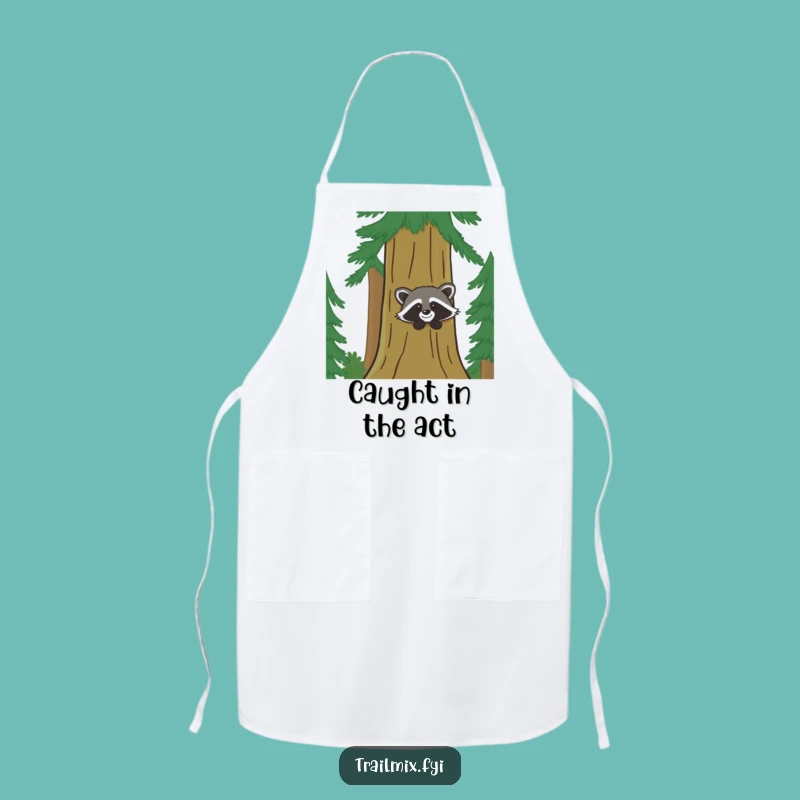 Funny Giggling Raccoon Apron: Hilarious Kitchen Companion for Chefs