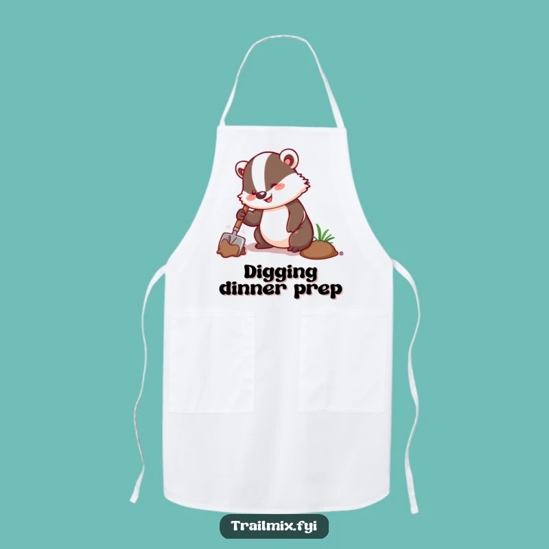 Funny Badger Digging Apron: Keep Clean While You Create
