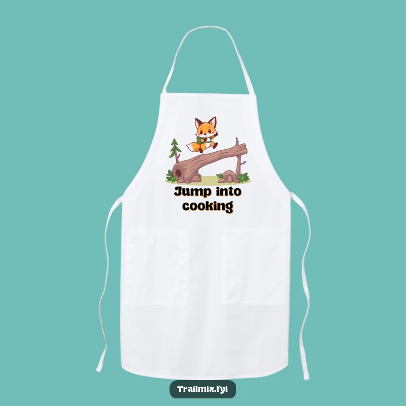 Funny Fox Hiker Apron - Cook with Brave Spirit and Woodland Flair