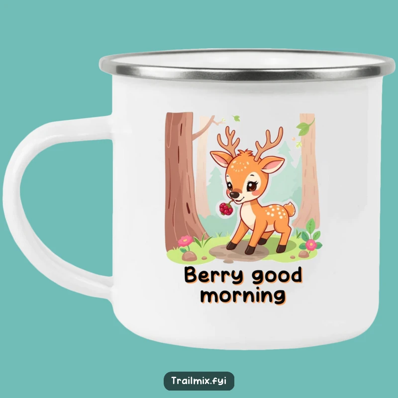 Funny Playful Deer Camping Mug: Forest Nibbler Mug, The Ultimate Funny Gift