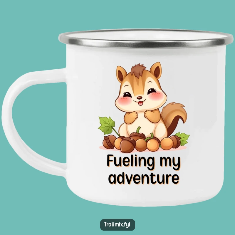 Funny Smiling Chipmunk Camping Mug: Adorable Trail Companion & Gift
