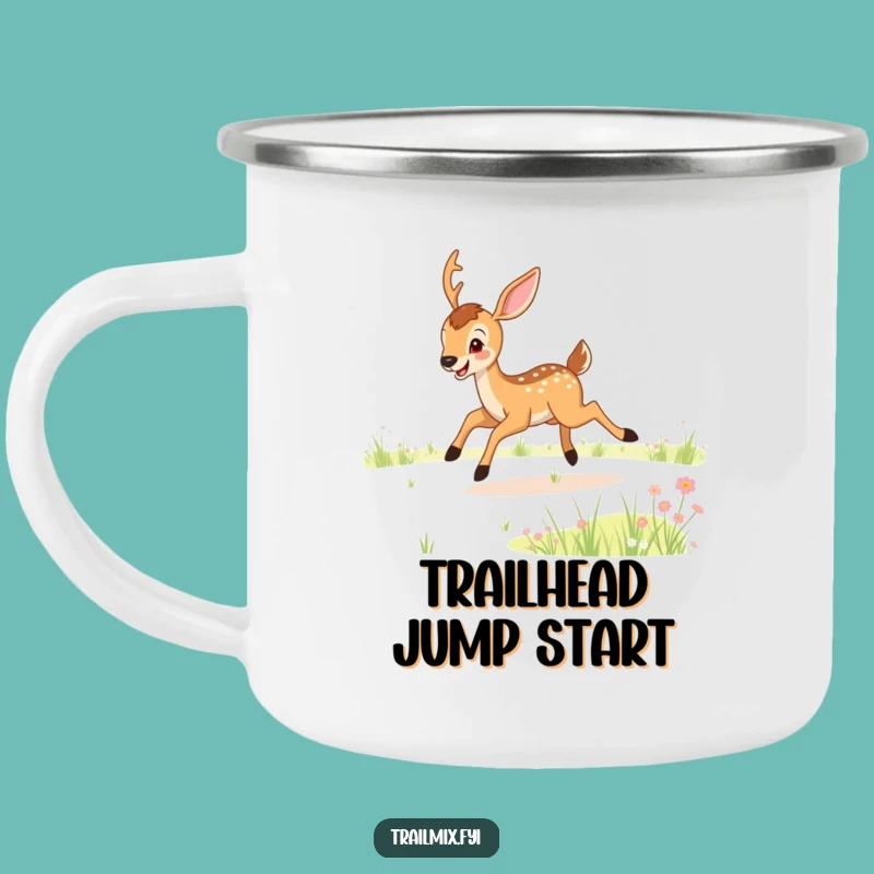 Funny Deer Meadow Bound Camping Mug - Outdoor Joy Gift