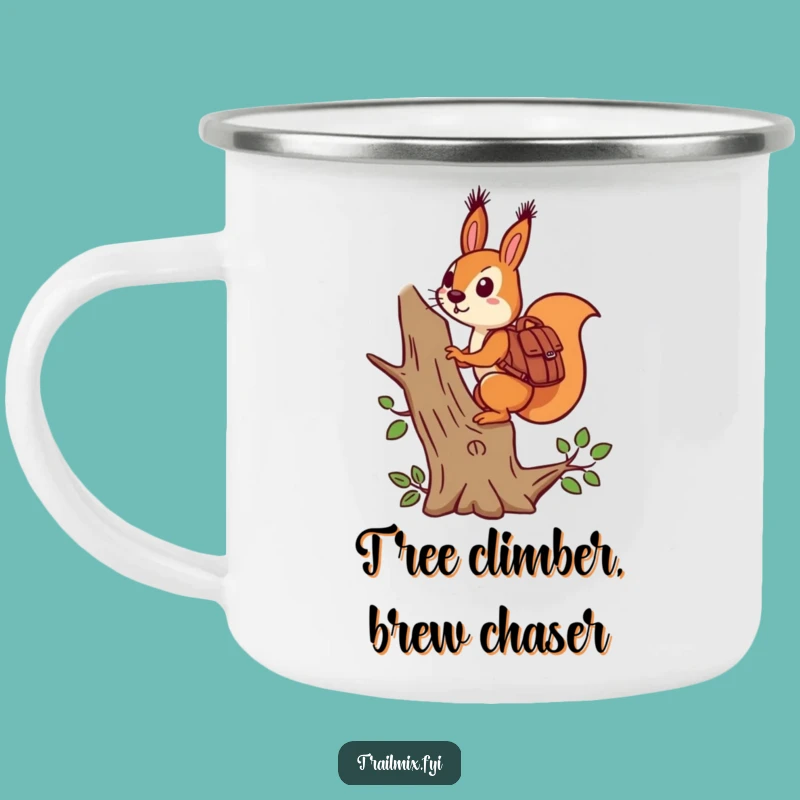 Funny Squirrel Backpack Camping Mug - Durable & Hilarious Explorer Gift