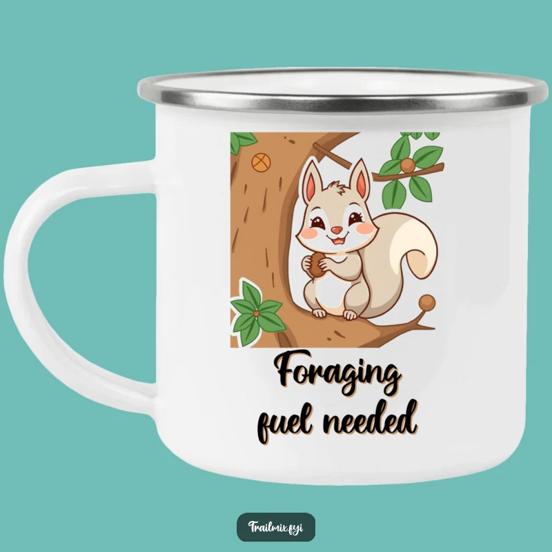 Funny Squirrel Camp Mug: Determined Nut Storer's Outdoor Drinkware, Gift
