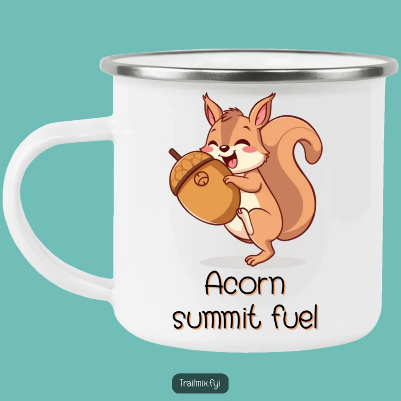 Funny Squirrel Hiking Acorn Camping Mug - Outdoor Joy, Perfect Campfire Gift