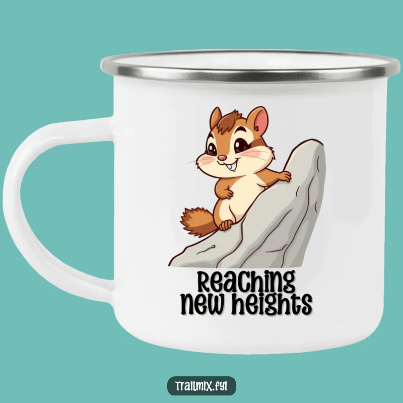 Funny Determined Chipmunk Camping Mug, Outdoor Adventure and a Perfect Funny Gift