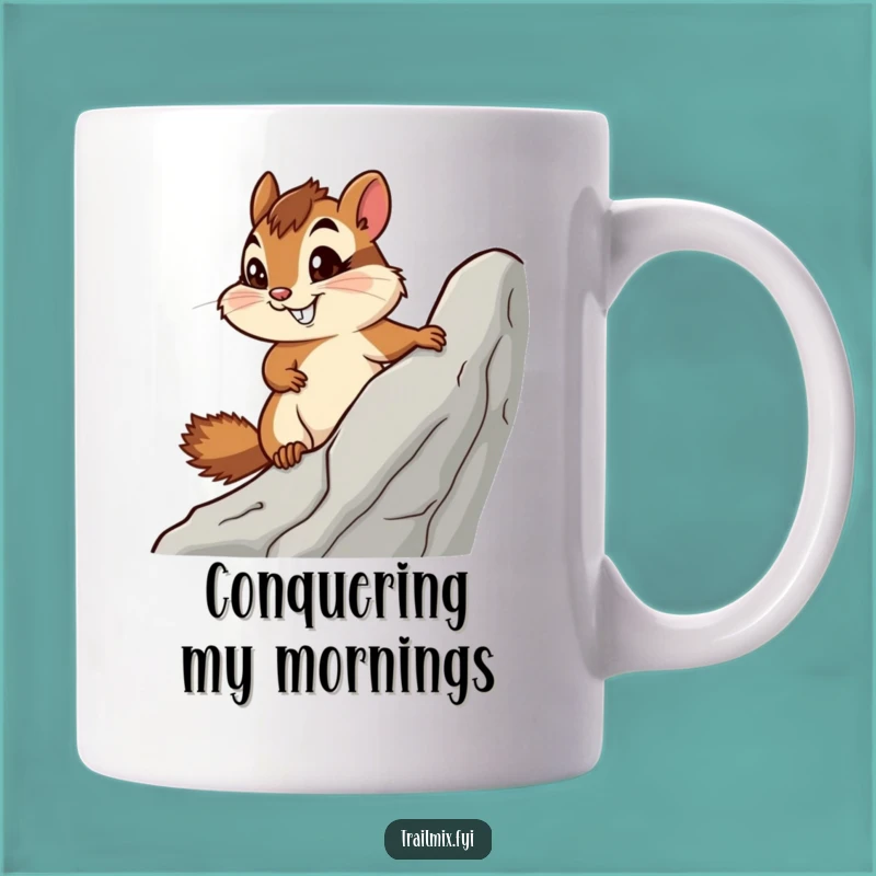 Funny Determined Chipmunk Mug, Adventurous Spirit and a Perfect Funny Gift