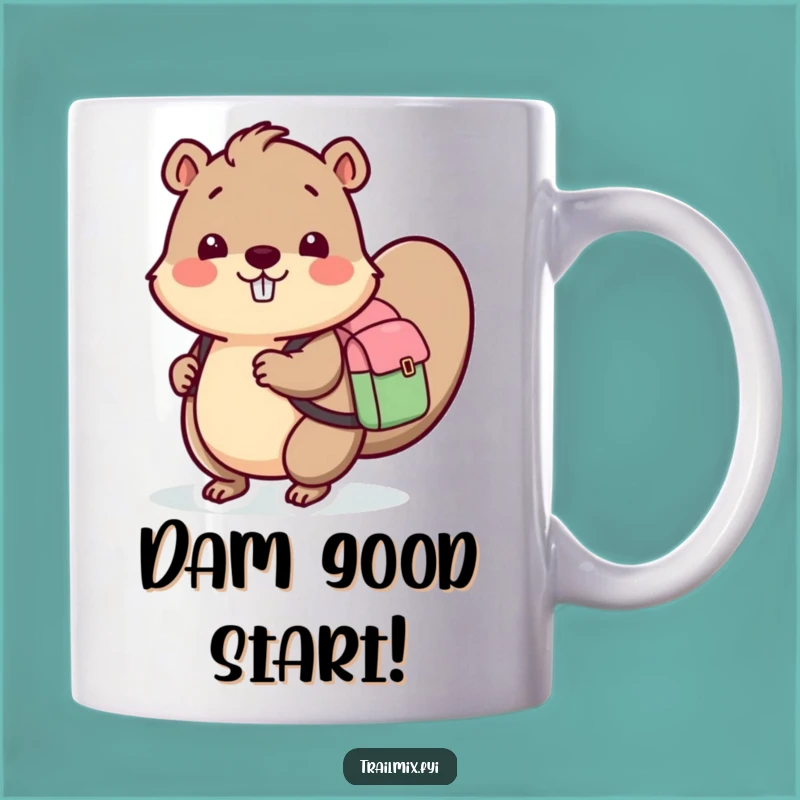 Funny Beaver Backpack Mug: A Humorous Gift for Adventurous Souls
