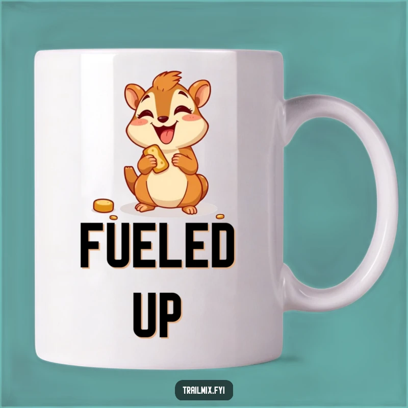 Funny Chipmunk Snack Mug - Joyful Character Trail Muncher Humor Gift