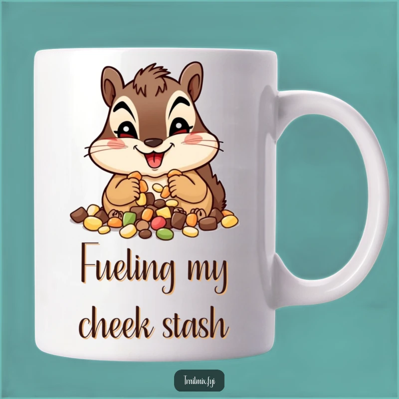Funny Chipmunk Trail Mix Grin Mug - Perfect Cheerful Snack Gift Idea