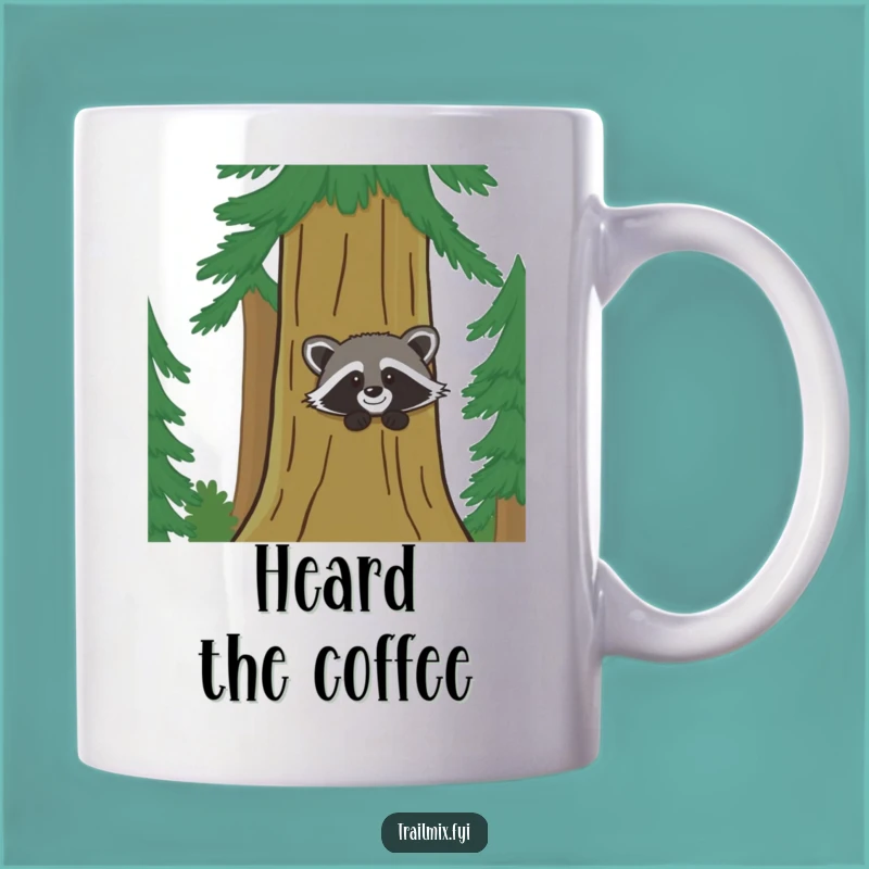 Funny Giggling Raccoon Mug: Hilarious Forest Friend & Perfect Gift
