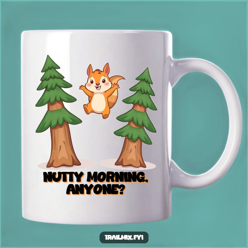 Funny Squirrel Leaping Mug: A Hilarious Woodland Creature Gift for Nature Lovers