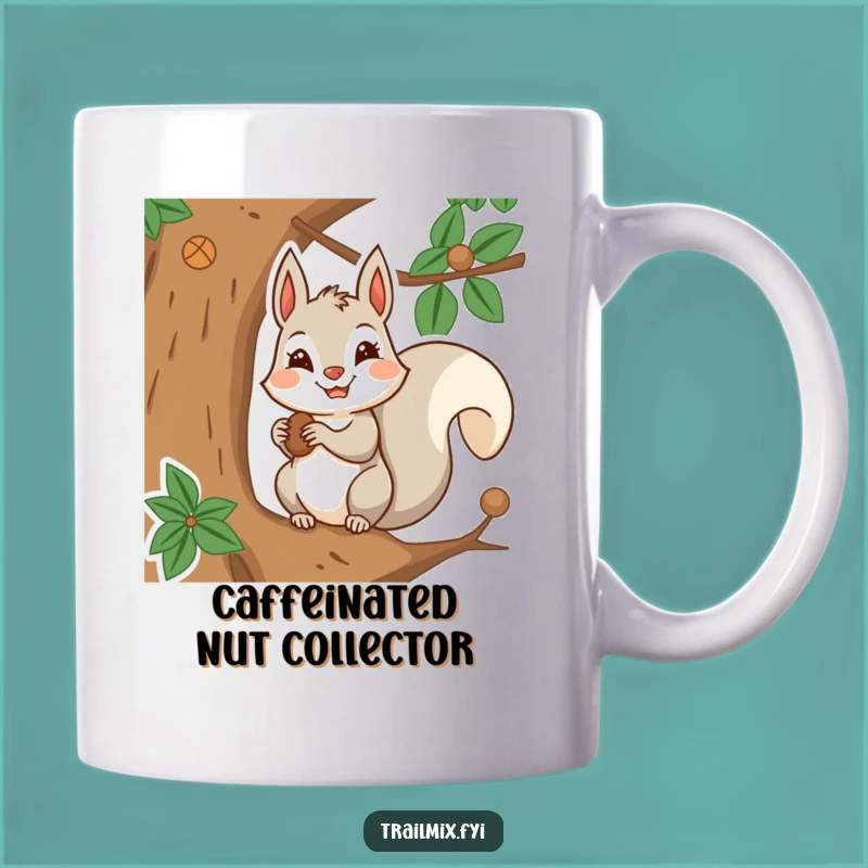 Funny Squirrel Nut Mug: Determined Storer's Funny Tree Stash Gift