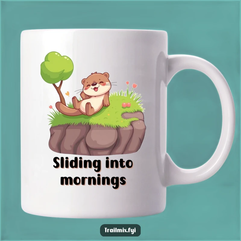 Funny Otter Slide Mug: Hilarious Gift for Joyful Spirits