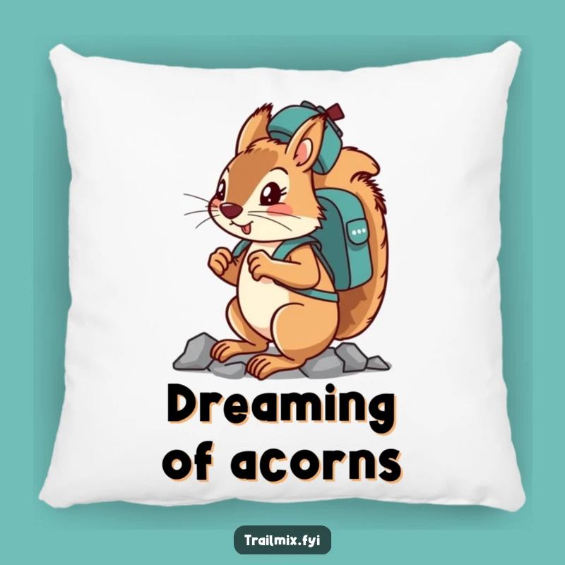 Funny Squirrel Climbing Pillow - Determined & Hilarious Comfort Gift