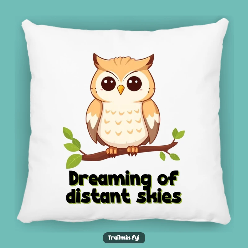 Funny Adventure Owl Pillow, Cozy Perching Accent, Comfy Funny Gift