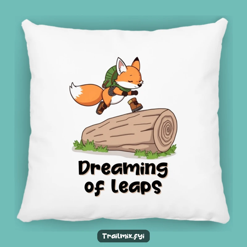 Comfy Funny Fox Hiking Boots Pillow: Cozy Trail Buddy, Ideal Funny Gift