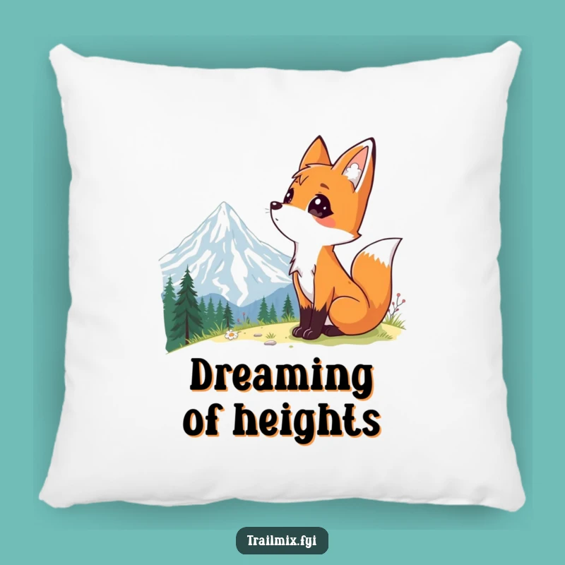 Funny Fox Wonder Pillow: Cozy Mountain Vista Accent, Cute Comfort Gift