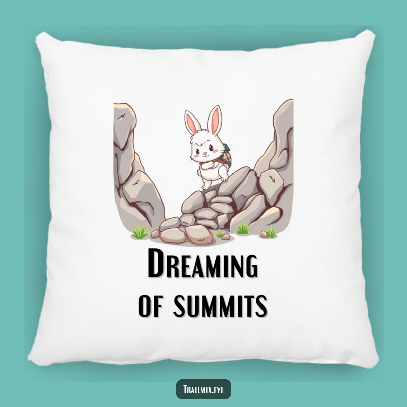 Funny Rabbit Adventurer Pillow - Comfy & Fluffy Hero Accent