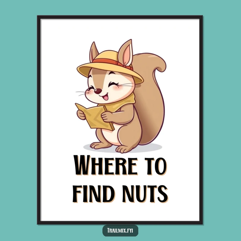 Funny Squirrel Scout Digital Art - Cheerful Curiosity for Your Inspiring Wall Decor