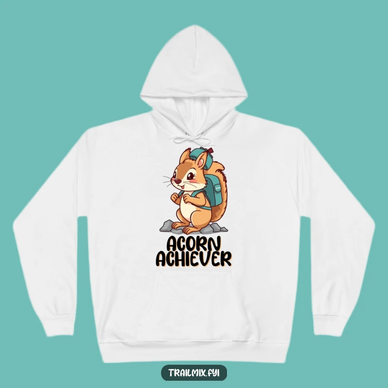 Funny Determined Squirrel Hoodie - Adventurous & Hilarious Gift!