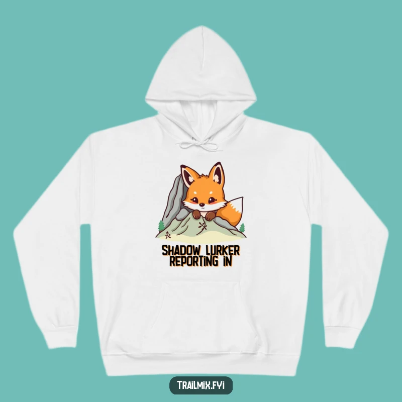 Cozy Funny Fox Mountain Peek Hoodie - Warm & Hilarious Nature Lover Gift