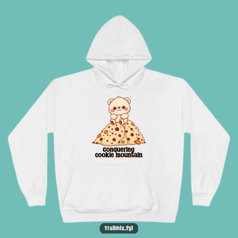 Funny Cookie Mountain Bear Hoodie - Cozy & Hilarious Sweet Treat Gift