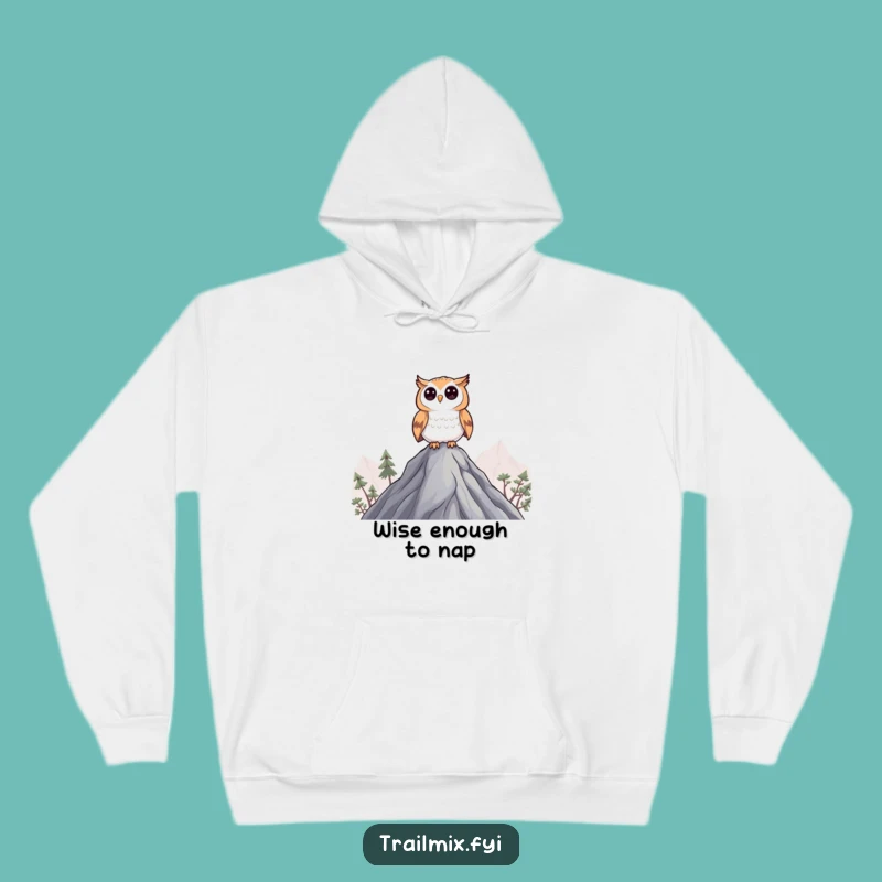 Funny Curious Owl Hoodie: Cozy perch comfort, fantastic funny gift for thinkers.