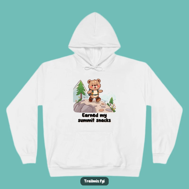 Funny Fuzzy Bear Hoodie: Cozy Mountain Skipper, The Perfect Funny Gift for Hikers