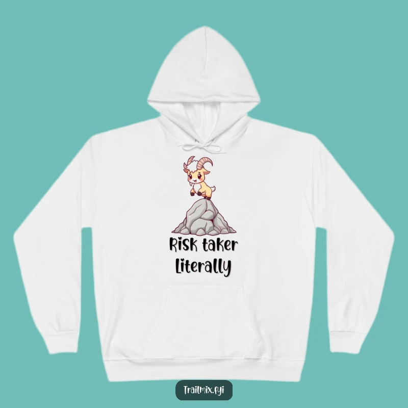 Funny Mountain Goat Hoodie: Cozy Climber Design for Rocky Adventures, Warm & Humorous Gift