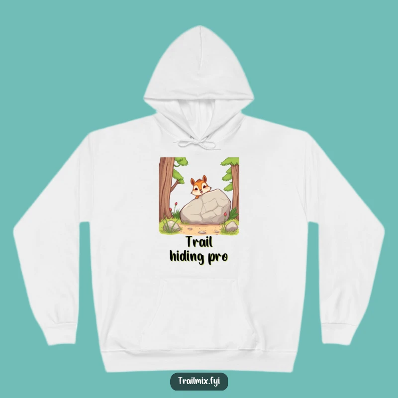 Funny Chipmunk Trail Hoodie: Cozy Hiking Gift for Nature Lovers Who Love Cute Animals!