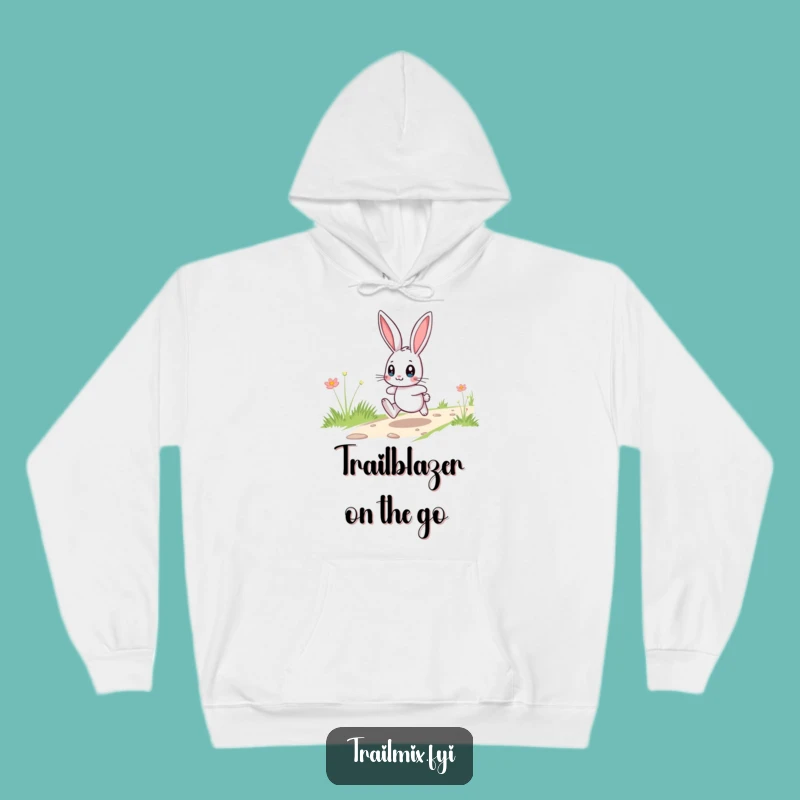 Cozy Funny Bunny Trail Hop Hoodie - Warm & Hilarious Comfort Gift