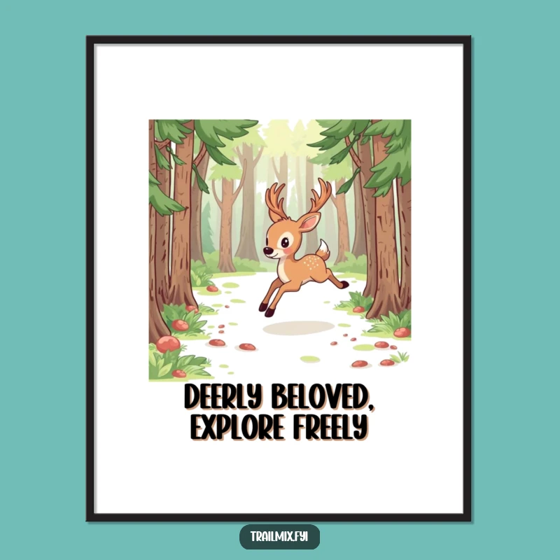 Free Printable Deer Art - Forest spirit, majestic downloadable wall decor!