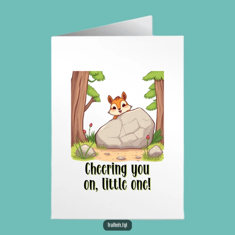 Congrats Free Printable Card: Chipmunk Trailblazer, DIY Downloadable Gift!