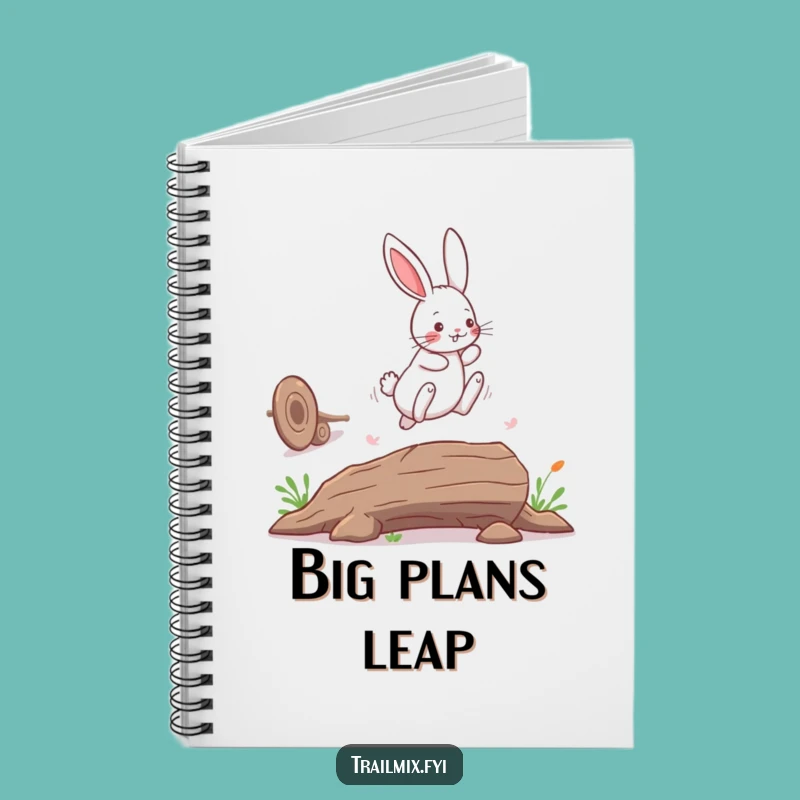 Funny Bunny Rabbit Notebook: Playful Leap Journal Gift
