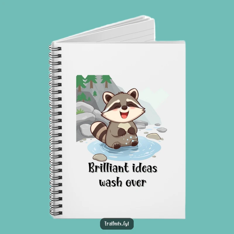 Funny Giggling Raccoon Notebook: Jot Down Ideas with a Smile, Perfect Funny Gift
