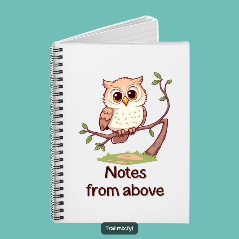 Funny Owl Notebook - Curious Character Journal for Ideas Gift