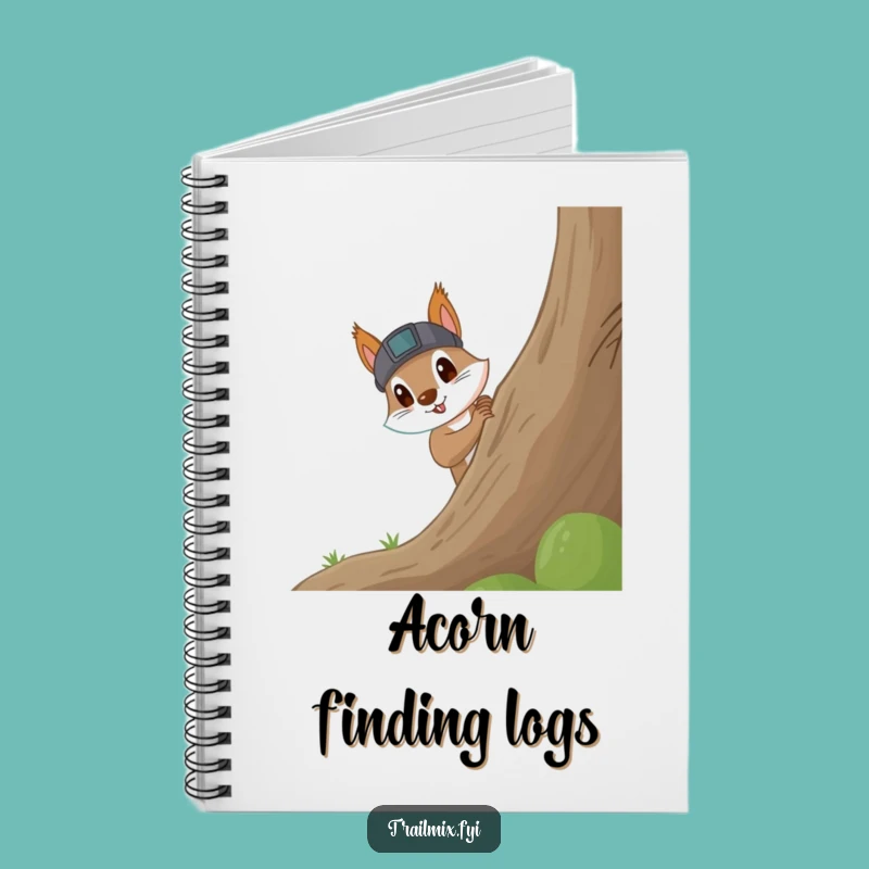 Funny Squirrel Headlamp Notebook: Jot Down Discoveries, Perfect Funny Gift