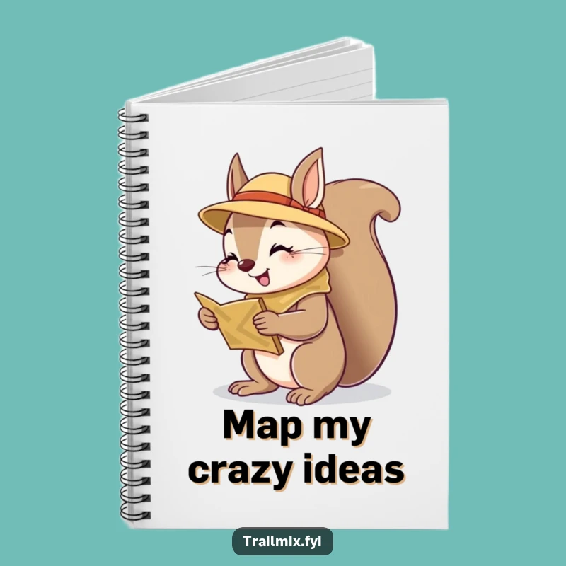 Funny Squirrel Scout Notebook - Jot Down Adventures with Cheerful Curiosity