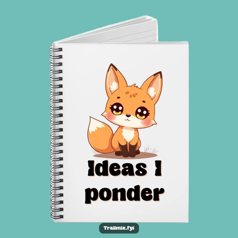 Funny Curious Fox Notebook: Trail Observations, Perfect Funny Gift for Journaling