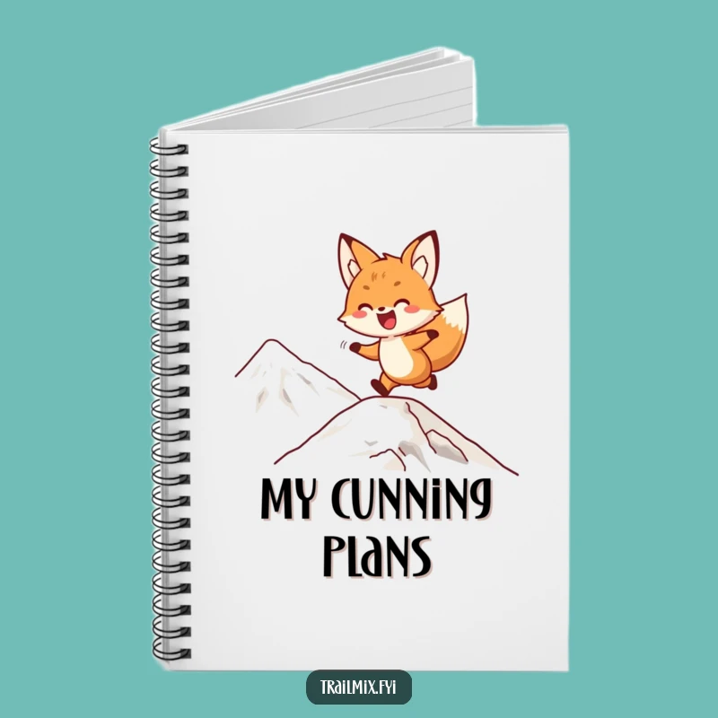 Funny Fox Mountain Notebook: Playful Bounding Journal Gift
