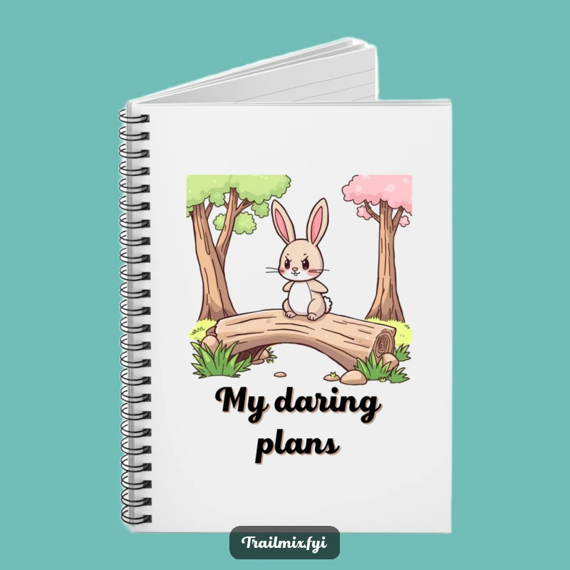 Funny Brave Rabbit Notebook: Determined Notes, Perfect Funny Gift for Planners