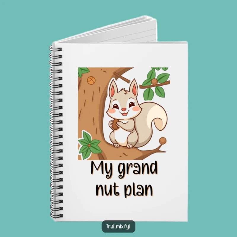 Funny Squirrel Stash Notebook: Determined Planner's Journal, Gift for Organizers