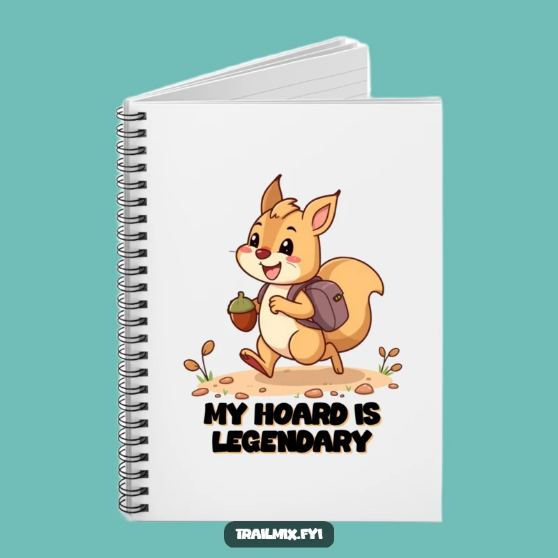 Funny Squirrel Acorn Notebook: Trail Notes, Perfect Funny Gift for Organizers
