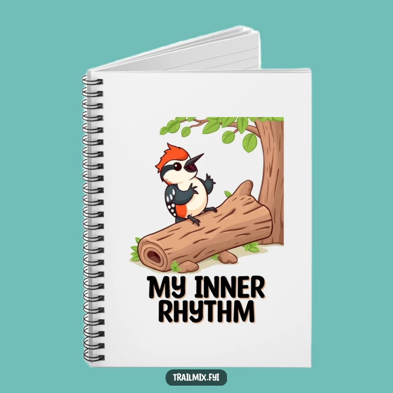 Funny Woodpecker Rhythm Notebook - Happy Journaling Gift