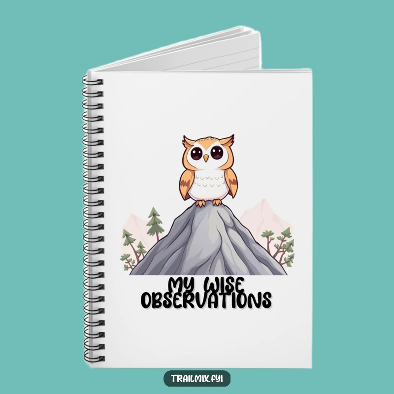 Funny Curious Owl Notebook: Wise thoughts, excellent funny gift for scholars.