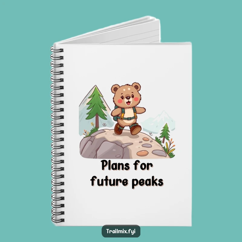 Funny Fuzzy Bear Notebook: Joyful Trail Thoughts, Perfect Funny Gift for Writers