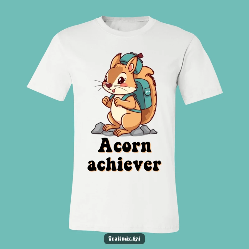 Funny Squirrel's Balancing Act T-Shirt - Determined & Hilarious Apparel Gift