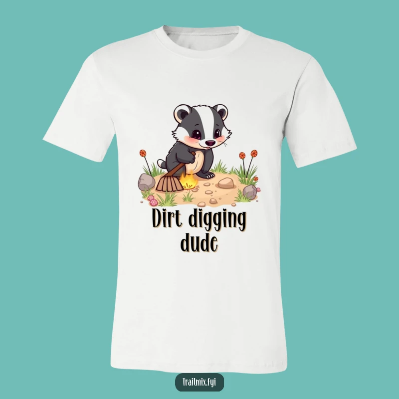 Funny Badger Digging T-Shirt: Hilarious Tee for Enthusiastic Diggers and Animal Lovers!
